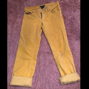 RALPH LAUREN Womens Match Pony Corduroy Pants🌻